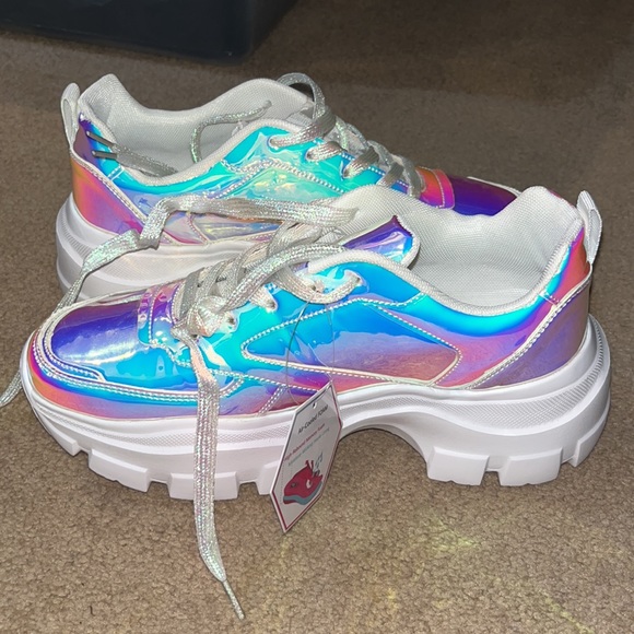 Reflective, rave sneakers never worn - Picture 4 of 5